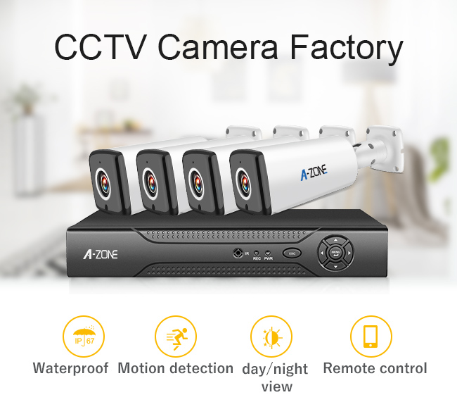 Σπίτι 1080p 4 κάμερες CCTV νυχτερινής όρασης με την εξάρτηση 2 οργάνων καταγραφής Dvr Megapixel