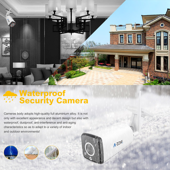 1080P εξωτερική ασύρματη ανίχνευση κινήσεων υποστήριξης εξαρτήσεων καμερών CCTV