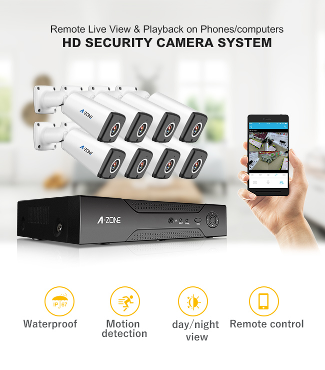 Υψηλό Def IP 8 σειρά 30m IR εξαρτήσεων CCTV καναλιών ασύρματο σύστημα παρακολούθησης