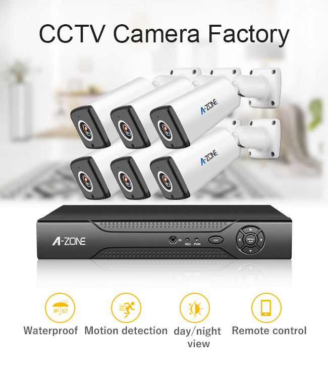 Ψηφιακή υπέρυθρη εξάρτηση CCTV AHD, εγχώρια ασφάλεια συστημάτων καμερών Nvr καναλιών 1.3MP 6